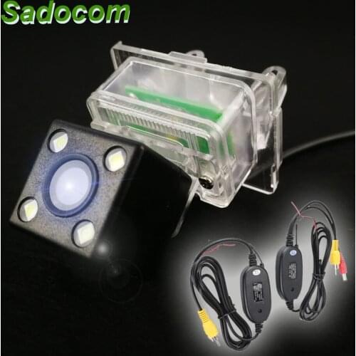 Car CCD HD 4 LED Night Vision Backup Rear View Camera Parking Assistance Waterproof For Mercedes-Benz E C S class 2012-2015