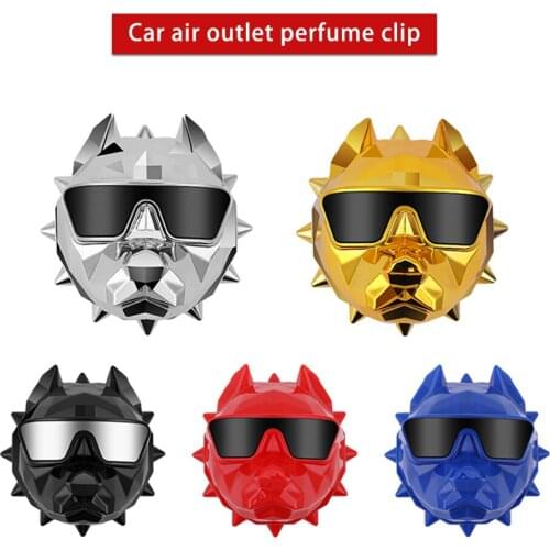 Car Perfume Clip Fragrance Diffuser Bulldog Air Freshener Universal Auto Vents Scent Essential Outlet Decor Interior Decoration