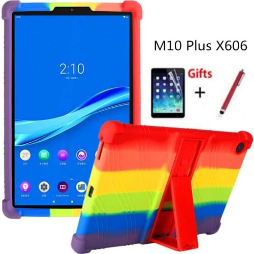 Case for Lenovo Tab M10 FHD Plus 10.3" Soft Silicon Shockproof Stand Cover for Lenovo Tab M10 Plus 10.3 inch TB-X606F TB-X606X