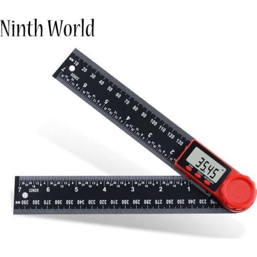 2 In 1 Digital Protractor Goniometer Inclinometer Electronic Angle Gauge Corner Ruler Carpenter Measurment Tools 0-200/300mm