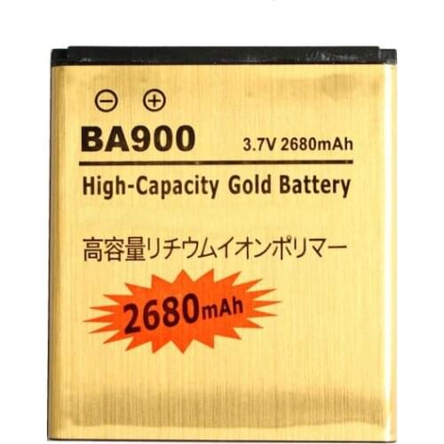 Ciszean 2680mAh BA900 Gold Replacement Battery For E1 J L M TX LT29/i ST26i/a S36h C2104 C1904 SO-04D AB-0500