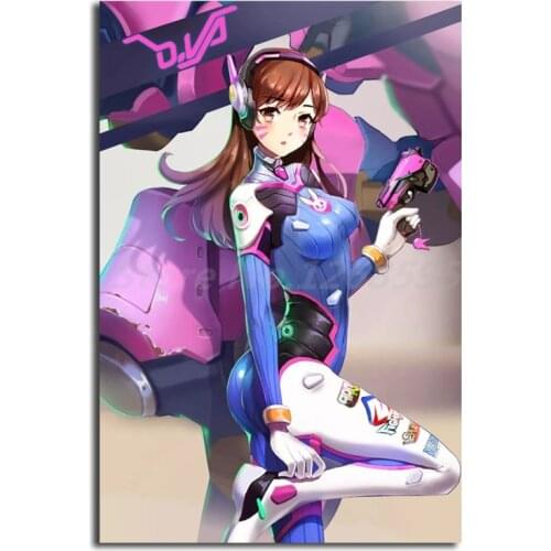 D.Va HD Overwatchs Wallpaper Wall Art Canvas Poster And Print Canvas Painting Decorative Picture For Living Room Home Decor
