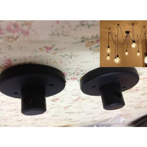 Plastic Material, Black White 2 Color Chandelier parts,pendant lamp parts, Fitting Chandelier 45mm Diameter Ceiling Rose