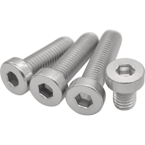 5-10p M3 M4 M5 M6 304 A2-70 stainless steel DIN7984 Hex Hexagon Socket Thin Low Short Profile Head Allen Cap Screw Bolt L=4-40mm