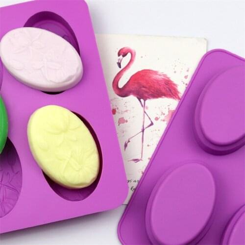 4 Cavity Lotus Handmade Soap Mold DIY Silicone Soap Making Mould Fondant Cake Decorating Tools Epoxy Resin Candle Molds