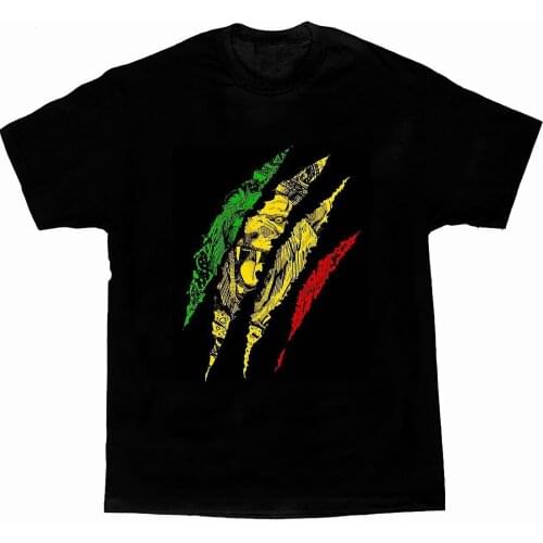 Warrior Lion of Judah King Rasta Reggae Jamaica Roots T-Shirt. Summer Cotton O-Neck Short Sleeve Mens T Shirt New S-3XL
