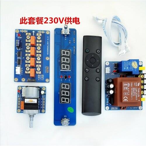 Hifi 16 Type Motor Potentiometer Remote Volume Control Preamplifier Board With Volume Display