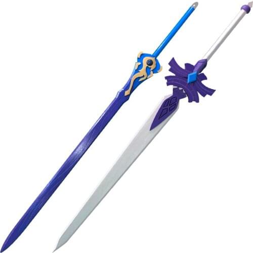 2021 Hot Game Genshin Impact Keqing Cosplay Props Cold Blade Wooden Sword Weapon Cosplay Samurai Ninja Katana Prop Toy