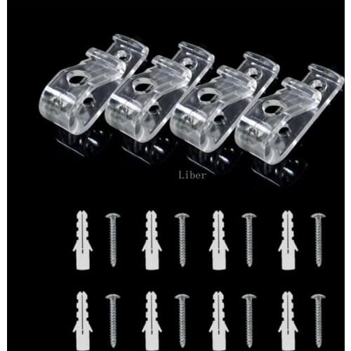 4Pcs Roller Shade Safety Chain and Cord Guide Fixation Hooks for Zebra Vertical Roman Roller Blind Bead Chain Holder