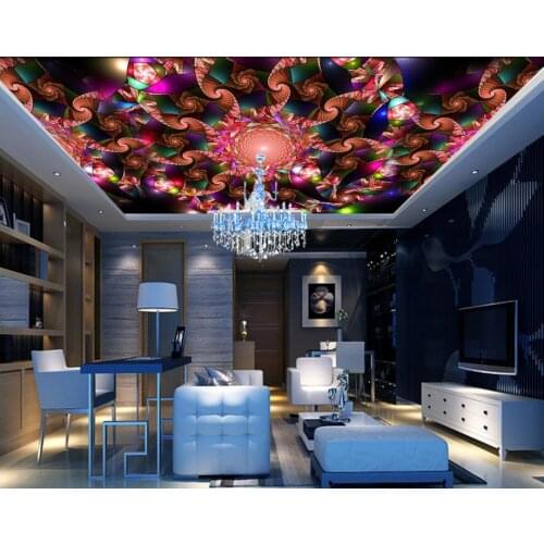 Custom 3d mural wallpaper European style Abstract painting ceiling Photo wall mural Home Decoration ceiling