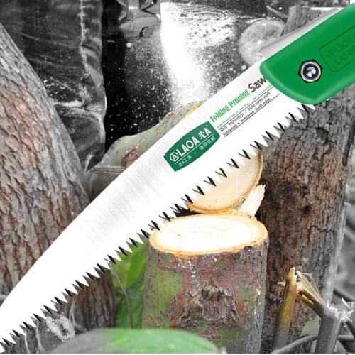 LAOA Camping Saw Foldable Portable Secateurs Gardening Pruner 8 Inch Tree Trimmers Camping Tool for Woodworking Hand Saw