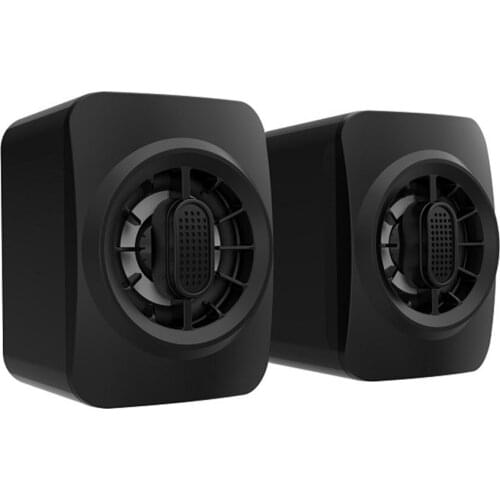 Portable Wired Audio Speakers Creative RGB Luminous Subwoofer Notebook Desktop Stereo Wired Audio Practical Durable Audio Sound