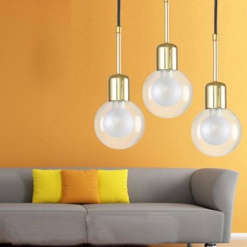 Glass Led Pendant Lights Cord Pendant Modern Parlor Restaurant Bar Coffee Shop Pendant Lamp Suspension Hanging Light Fixtures