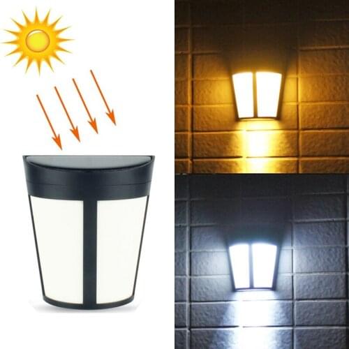 LED Solar Lights Outdoor Garden Path Wall Light Waterproof Energy Saving Auto-induction Sunlight Street Night Lamps Lamp Decors