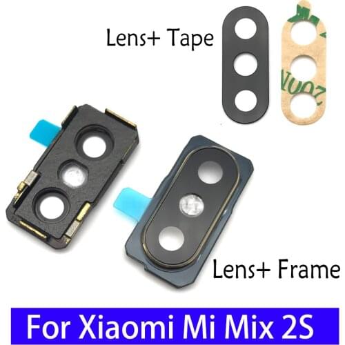 Back Rear Camera Glass Lens Circle Cover With Adhensive For Xiaomi Mix 2S