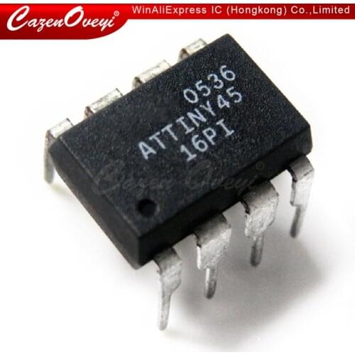 1pcs/lot ATTINY45-20PU ATTINY45 DIP-8 In Stock