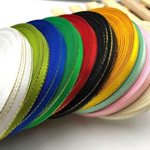 10 rolls (250 yards) 6mm 10 colors Phnom penh DIY weaving satin ribbon packing belt wedding Christmas decorations