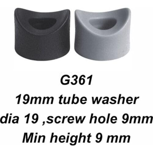 12 14 16 19 22 25mm round tube pad saddle washer pipe basement black plastic tube washer spacer furniture feet floor sofa