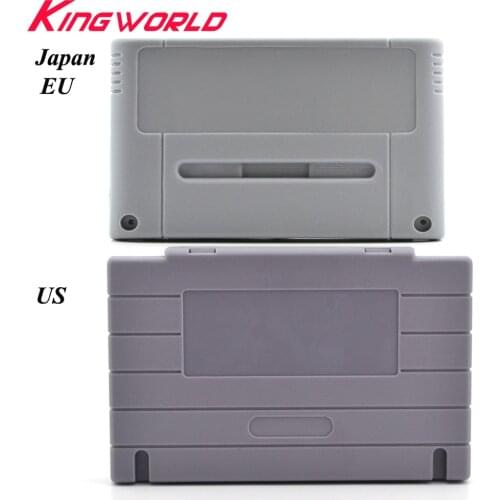 16bit Game Cartridge Replacement Plastic card Shell for Nintendo For SNES game Console (US JP EU Version )