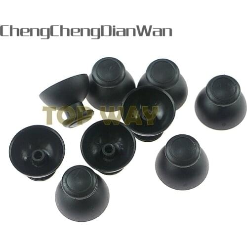 ChengChengDianWan Analog Thumbsticks Caps Analog Thumb Grip Stick Cap For Nintendo wii Controller Joystick Cap Black 2pcs/lot