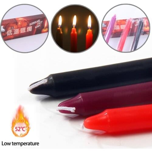 3pcs Low Temperature Candle Bdsm Adult Candles SM Restraints For Women Men Sex Bondage Sensual Wax Erotic Toy Adult Game Tool
