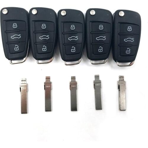5pcs Original KD900 B Series Remote Control B02 with 5pcs Car Key Blade NO.86 for Audi A6L