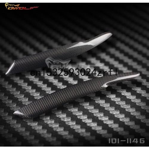 For Volkswagen Passat B6 3C 2005-10 Carbon Fiber Lamp Eyebrow Accessories 2Pcs
