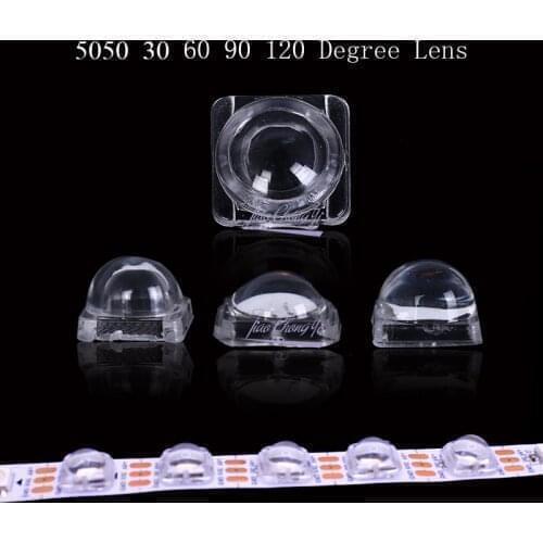 Hot Lens For 5050 LED WS2812 APA102 WS2811 SK6812 30 60 90 120 Degree Angle Lens