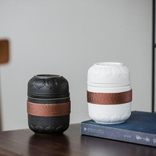 Chinese tea set Set of ceramic travel kungfu tea set Simple tea brewing set for outdoor tourism Express cup Tea set suit