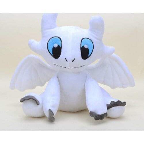 Toothless doll How to Train Your Dragon 3 Plush Toy Soft White Dragon Stuffed Doll Cosplay Costume Christmas toy