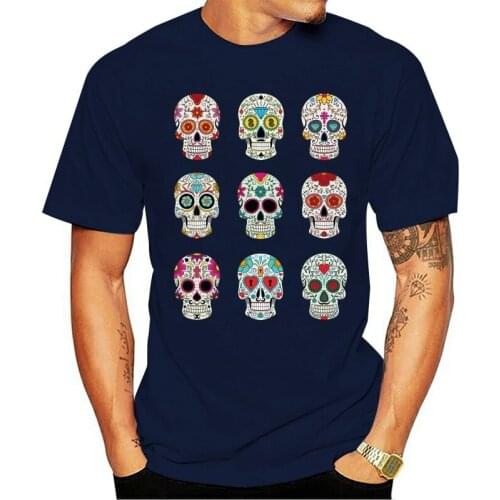Mens T Shirts 2021 New Famous Brand Men Clothing Slim Fit PP Black Dead Skulls T Shirt Man T-shirts Tops Tees