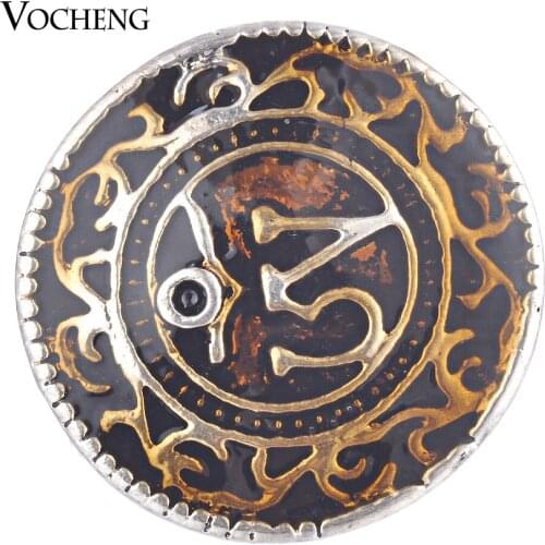 Vocheng Snap Charms Button Painted Design 4 Colors Interchangeable Jewelry Vn-1779