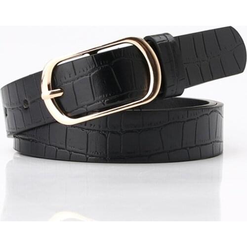 New Women Genuine Leather Belt for Female Strap Casual All-match Ladies Adjustable Luxury Belts Designer High Quality Brand