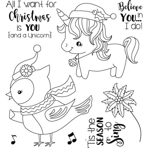 Christmas Transparent Clear Silicone Stamp/Seal for DIY scrapbooking/photo album Decorative clear stamp A1296