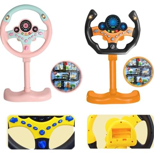 Simulation ChildrenS Car Co-Pilot Steering Wheel Simulation Maze Walking Ball Game Light Music Early Education Boy Birthday Toy