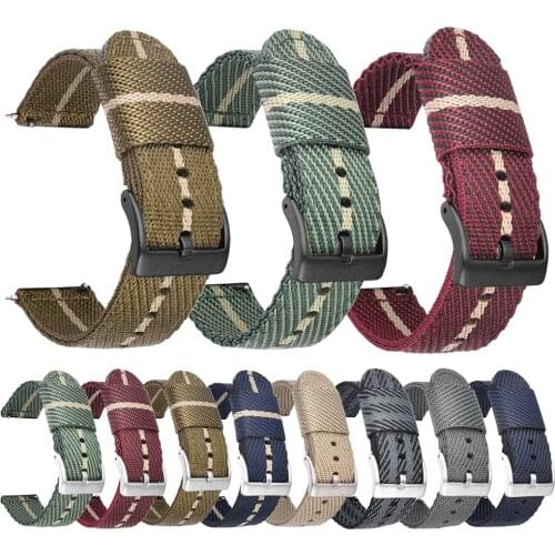 Replacement Wrist Band For Garmin Vivoactive 4 4s 40mm/Venu 2 2s Easyfit Watchband Forerunner 55 645 245 Music Woven nylon Strap