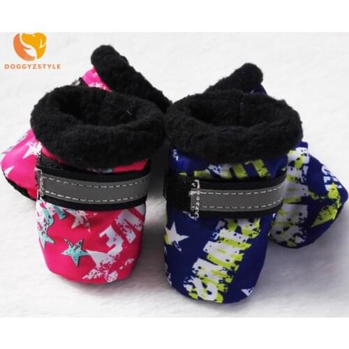 Pet Small Medium Dog Waterproof Shoes Warm Dog Cat Boots Cotton Shoes For Dogs Pet Product Chihuahua Teddy XS-L DOGGYZSTYLE