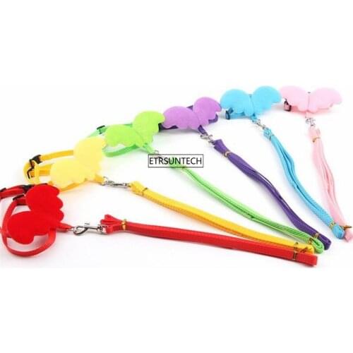 100pcs Puppy Dog Leash Belt Puppy Pet Angel Walking Traction Rope Dog Cat Extending Running Leads Pet Training