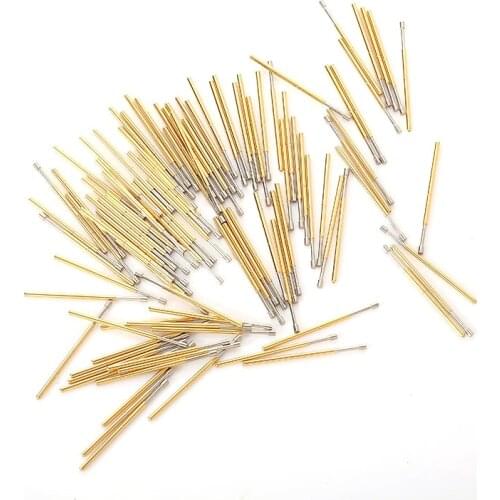 100 PCS PM75-G2 Test Probe Phosphorus Copper Tube Spring Test Probe Length 27.8mm Needle Diameter 1.02mm Test Probe