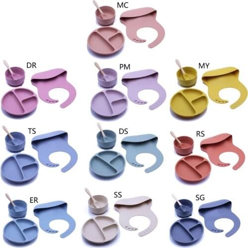 100% Silicone Baby Eating Plate Food Grade Safety Baby Feeding Plate - BPA Free