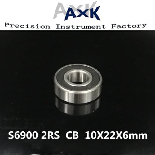 2019 Sale Rushed Free Shipping 2pcs 10x22x6 Stainless Steel Hybrid Ceramic Ball Bearing S61900 2rs Cb / S6900 Abec5 Bicycle