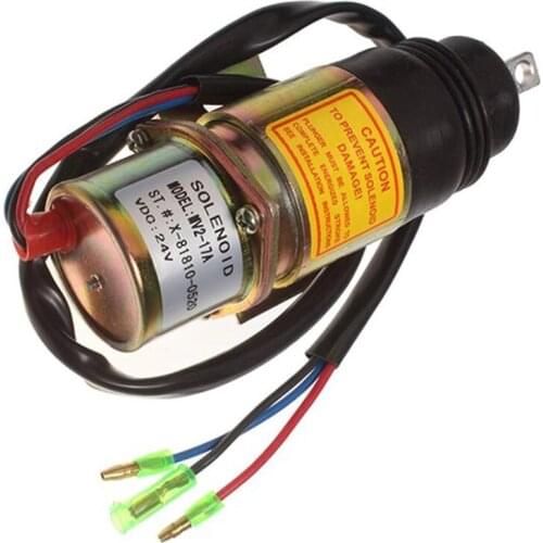 24v Engine Shutdown Solenoid 1-81910-0520 MV2-17A 5819100260 for 6BB1 6B61 4J62 4J61 Isuzu Engine