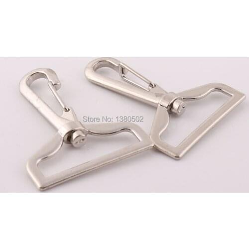 5PCS /lot Silver Color Bag Buckle Swivel Snap Hook Key Chain For bag webbing Hardware Accessories