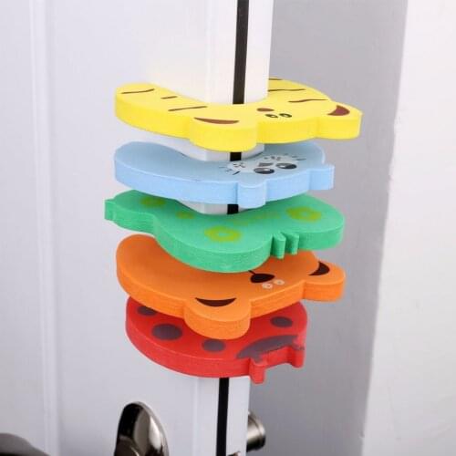 5PCS Lot EVA Child Safety Locks for Cabinet Door Drawer Baby Finger Protector Safety Finger Protection Locks Kids Safety Guards