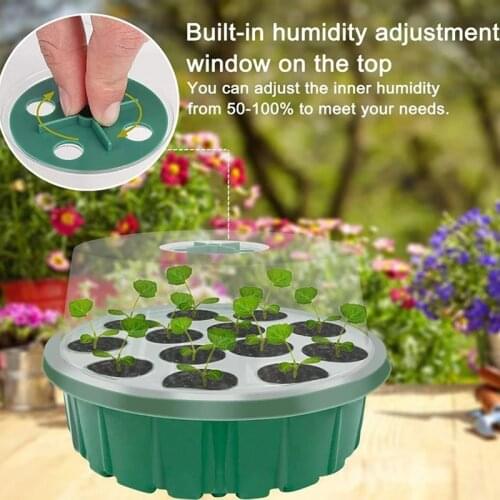 5Pcs Garden Seedling Trays with Planting Gadgets Seed Starter Plant Flower Grow Box Propagation for Gardening Germination Box