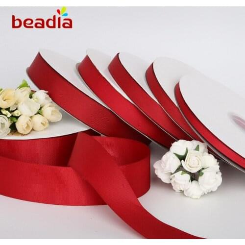 5 Yards/lot 7-38mm Burgandy Colour Grosgrain Ribbon Wedding Party Decoration DIY Crafts supplies Ribbons Handmade Accessories