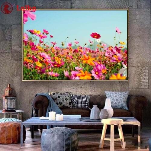 5D DIY Diamond Painting Hot selling home art, pink chrysanthemum cross stitch full square/round diamond mosaic embroidery
