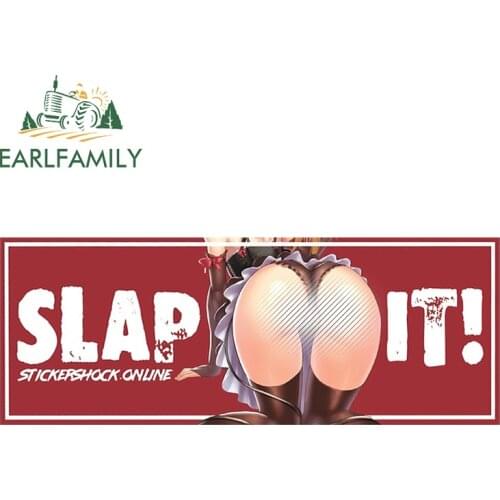 EARLFAMILY 13cm for Slap It Car Decal Vinyl Sticker Car Accessories Waterproof Scratch-Proof for VAN RV Motocycle Helmet