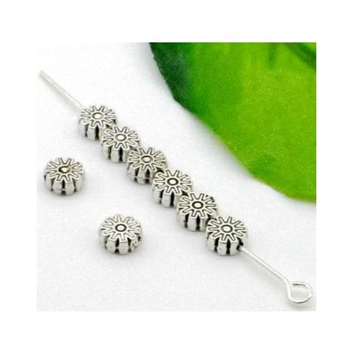 Free Ship 500Pcs Tibetan Silver Spacer Beads For Jewelry Making 2x6mm