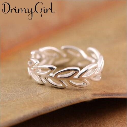 Boho Gothic New Hollow Leaf Rings For Women Men Jewelry Birthday Gift Romantic Wedding Engagement Drop Shipping